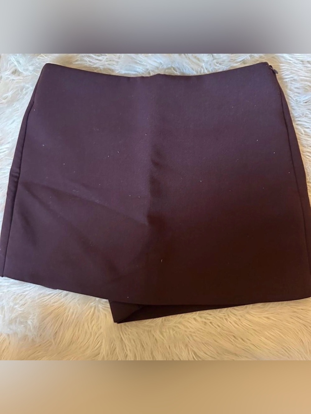 Zara Mini Skirt in Dark Plum